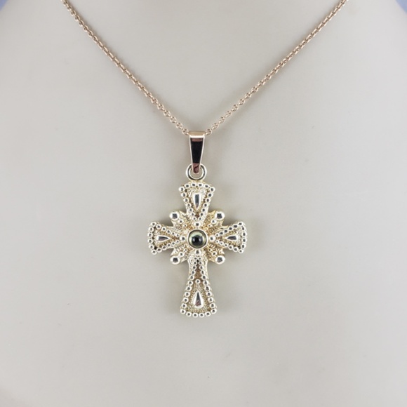 14 Karat Yellow Gold Cross Pendant #16238 - Picture 7 of 7